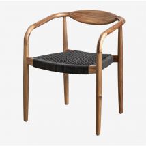 Sklum - Silla de comedor en madera de acacia y cuerda trenzada Mallory