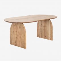 Sklum - Table à manger ovale en bois d'acacia (200x100 cm) Bedum
