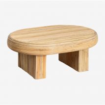Table basse ovale en Ratán Zerfe Sklum naturel