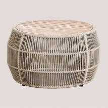 Table basse ronde (Ø80cm) Krot Sklum Beige Crème