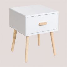 Table de Chevet en mdf Tom Kids Sklum Blanc