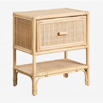 Table de chevet en rotin Yivisc Sklum