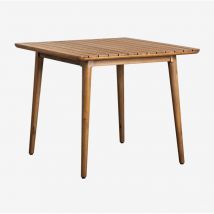 Table de jardin carrée 90x90 cm en bois d'acacia Tenay Sklum