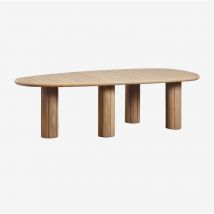 Table de jardin ovale Danara en bois d'acacia SKLUM &x2194&xFE0E 260 cm