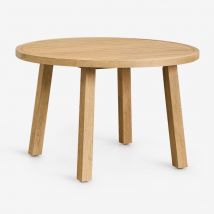 Table de jardin ronde Ø120 cm en bois d'acacia Dubai Sklum