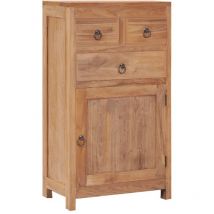 SKM - Buffet 50 x 30 x 90 cm Bois de teck massif