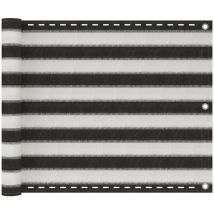 Cran de balcon en pehd 75x400 cm Anthracite et blanc - SKM