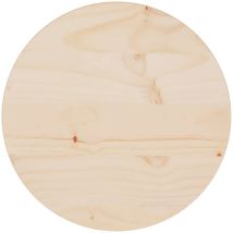 Dessus de table Ø30x2,5 cm Bois de pin massif - SKM