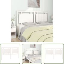 Devenirriche - skm Tête de lit Blanc 165,5x4x100 cm Bois massif de pin