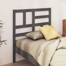 Tête de lit Gris 96x4x104 cm Bois massif de pin - SKM