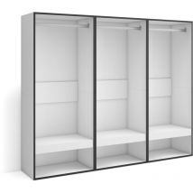 Skraut Home - Armoire Vestiaire ouvert, Armoire de Rangement Ouverte, 180x145x35 cm, Chambre à coucher, pièce, Vêtement, Dressing, Style moderne,