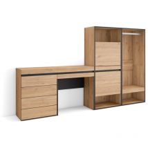 Meuble à Chaussures, Meuble Rangement Chaussures, 247x145x35 cm, Chambre à coucher, pièce, Vestiaire ouvert, Commode, Buffet, Coiffeuse, Style