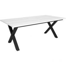 Skraut Home - Table à manger, 10 personnes, 200, Robuste et stable grâce à sa structure et aux pieds solides, Idéal pour les rassemblements de