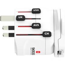 Skross 1.302539 Adaptateur de voyage Pro World & usb