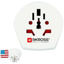 Skross 1.500221-E Adaptateur de voyage ca w to usa
