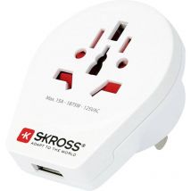 1500268 Adattatore da viaggio Country Adapter World to usa usb - Skross