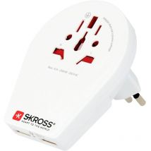 1.500269 Adattatore da viaggio World to Swiss+Italy+Brazil - Skross