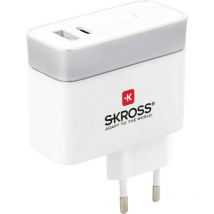 Eu chargeur usb 2 ports type c 2800131 - Skross