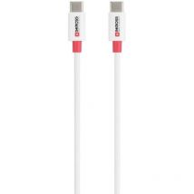 Skross Câble USB USB 2.0 USB-C mâle, USB-C mâle 1.20 m blanc rond SKCA0008C-C120CN