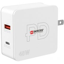 Multipower Combo+ us usb Ladegerät 48 w 1x usb-a, 1x usb-c Innenbereich - Skross