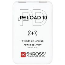 Reload 10 pd, Qi Powerbank 10000 mAh Li-Ion Weiß Statusanzeige - Skross