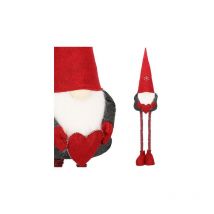 Springos - Skrzat de 75-120 cm, adorno navideño, gnomo navideño, en patas telescópicas.