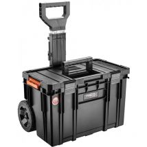Neo Tools - Boîte modulaire sur roues, dimensions 530 x 385 x 690 mm, poignée télescopique réglable, connecteur robuste, fermetures solides,