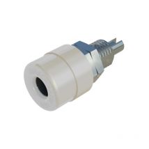 Bil 20 Laborbuchse Buchse, Einbau vertikal Stift-Ø: 4 mm Weiß 1 St. - Sks Hirschmann