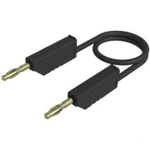 Mln 100/2,5 sw Messleitung Lamellenstecker 4 mm Lamellenstecker 4 mm 1.00 m Schwarz 1 - Sks Hirschmann