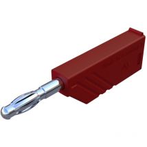 Sks Hirschmann - Las N Ws Lamellenstecker Stecker, Gerade Stift-ø: 4 Mm Rot 1 St.