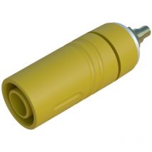 Sab 2640 lk Au Sicherheits-Laborbuchse Buchse, Einbau vertikal Stift-Ø: 4 mm Gelb 1 s - Sks Hirschmann