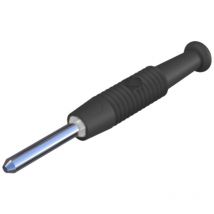 Sks Hirschmann - mst 3 Miniatur-Bananenstecker Stecker, gerade Stift-Ø: 2 mm Schwarz 1 St.