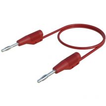 Sks Hirschmann - mvl f 2/100 Cordon de mesure Banane mâle 2 mm Banane mâle 2 mm 1.00 m rouge 1 pc(s)