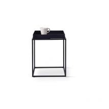 Kosmi - sku amz - Bout de canapé métal Noir Mat Style Industriel 40x40x45cm