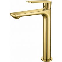 Poalgi - sky bath CDG006-3ORO glory Monomando Lavabo Alto Oro Cepillado