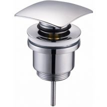 SKY - bath VAL004 Válvula Click Clack Tapón Cuadrado Cromo