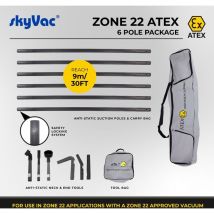 Atex 6 Pole Safety Locking Set with atex Safety Locking End Tools - Skyvac