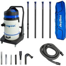 Skyvac - Commercial 75 Wet & Dry Gutter Vacuum 4 Pole (6m/20ft) 3600 Watt Generator