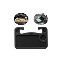 Junjun - moon Plateau de volant de voiture portable, support de bureau de voiture pour ordinateur, dner, lecture, écriture (noir)