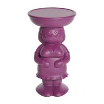 Slide - Amanda Tavolino Decorativo In Polietilene Designed By Favaretto&Partners Colore Plum Purple Viola