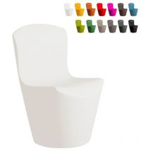 Slide Moderner Designstuhl Für Bar Restaurant Und Gartenküche Zoe - Weiß