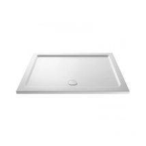 Nes Home - Slim 1600 x 900 Rectangular Stone Resin Shower Tray For Wetroom Enclosure