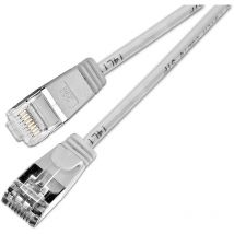 PKW-LIGHT-STP-K6 1.0 RJ45 Netzwerkkabel, Patchkabel cat 6 u/ftp 1.00 m Grau 1 St. - Slim Wirewin
