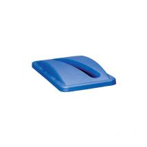 Slim Jim Paper Lid Blue - Blue - Rubbermaid