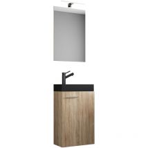 Ebuy24 - SlitoBL ensemble de meubles de salle de bains 3 parties chêne décor