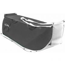 Slitta per Neve 135x38x34 cm in Acrilico Pomodone Slittone Grigio Chiaro