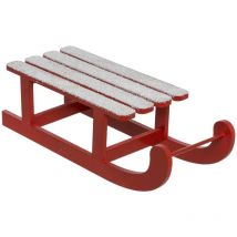 Fééric Lights And Christmas - Slitta rossa in legno l40cm - Atmosphera créateur d'intérieur