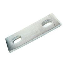 Slotted backing plate for M6 U-bolt (14 - 26 mm id) Zinc Plated Mild Steel