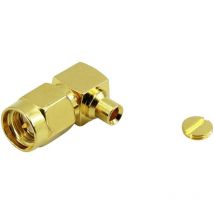 SMA-Steckverbinder Stecker, gewinkelt 50 ω 1 St. - Conrad Components
