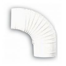 Gomito a 90o per Tubi Stufa 12 cm colore Bianco in lamiera porcellanata